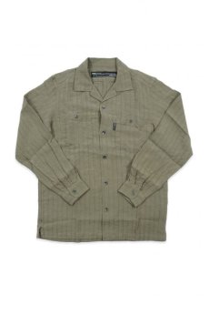 画像1: 【Back Channel】 LINEN OPEN COLLAR SHIRT (1)