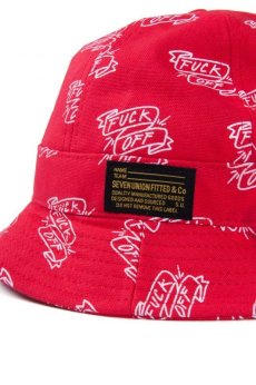 画像4: 【7UNION】6PANEL BUCKET HAT FUCK OFF MONOGRAM HAT (4)