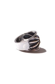 画像5: LARRY SMITH / 18K EAGLE FACE BUTTERFLY SHELL RING (5)