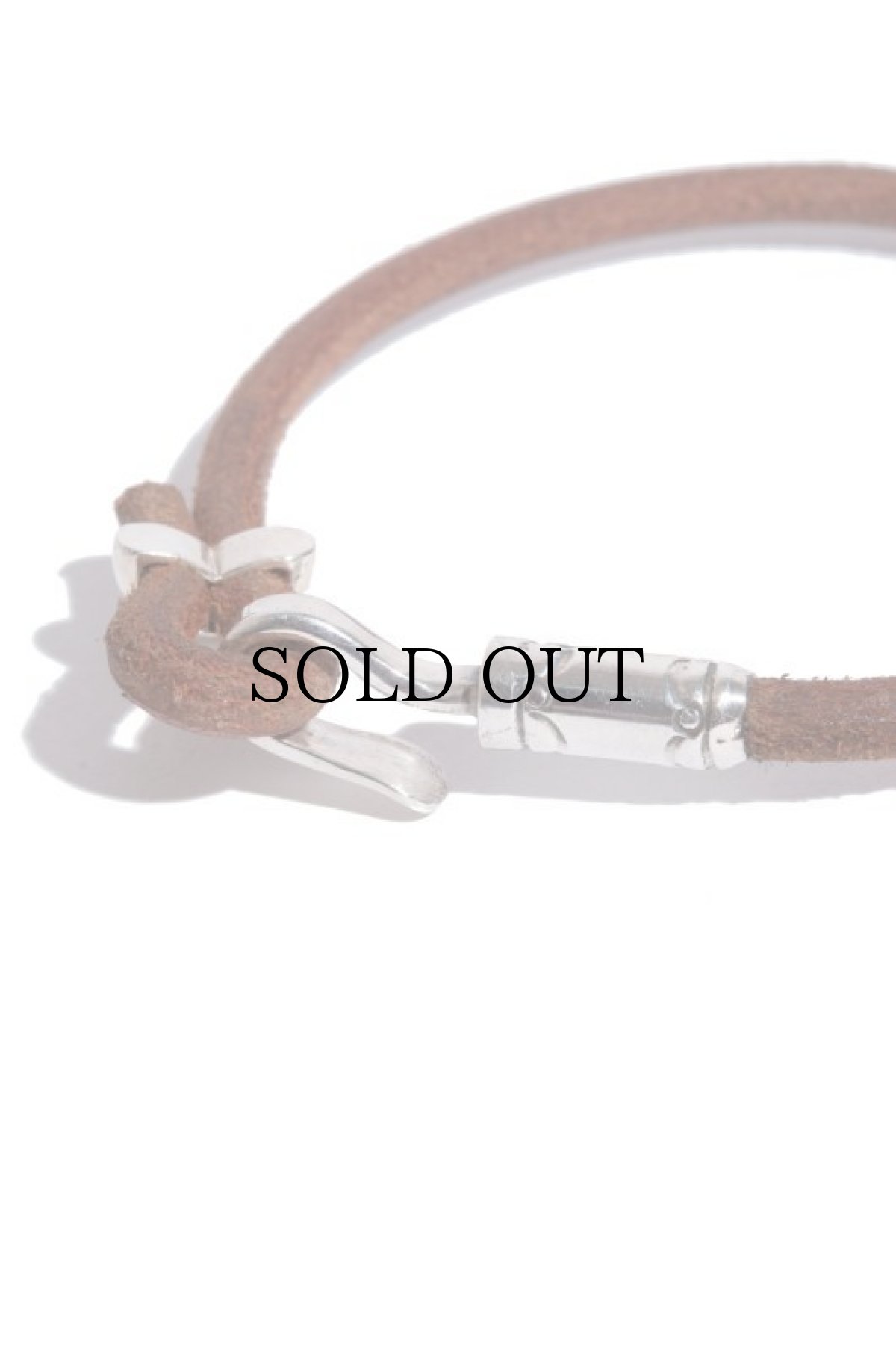 画像3: 【LARRY SMITH】 TRIANGLE REPOUSSE LEATHER BRACELET (3)