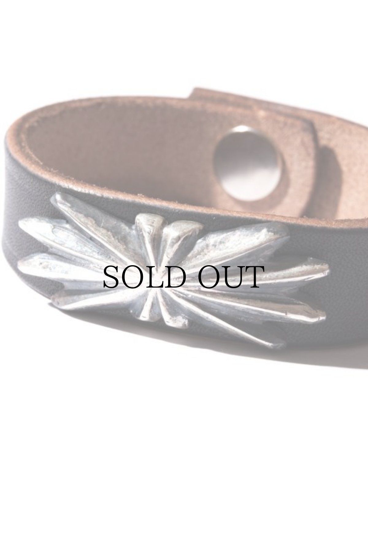 画像2: 【LARRY SMITH】 BUTTERFLY SHELL CONCHA LEATHER BRACELET (2)