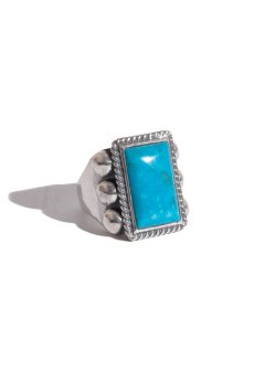 画像1: LARRY SMITH / 6POINT RING TURQUOISE (1)