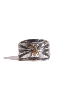 画像3: LARRY SMITH / 18K EAGLE FACE BUTTERFLY SHELL RING (3)