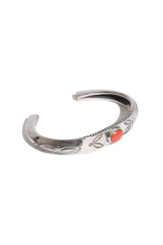 画像1: 【LARRY SMITH】 TRIANGLE REPOUSSE BANGLE CORAL (1)