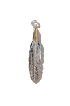 画像1: 【LARRY SMITH】 18K EAGLEHEAD SMALL FEATHER (1)