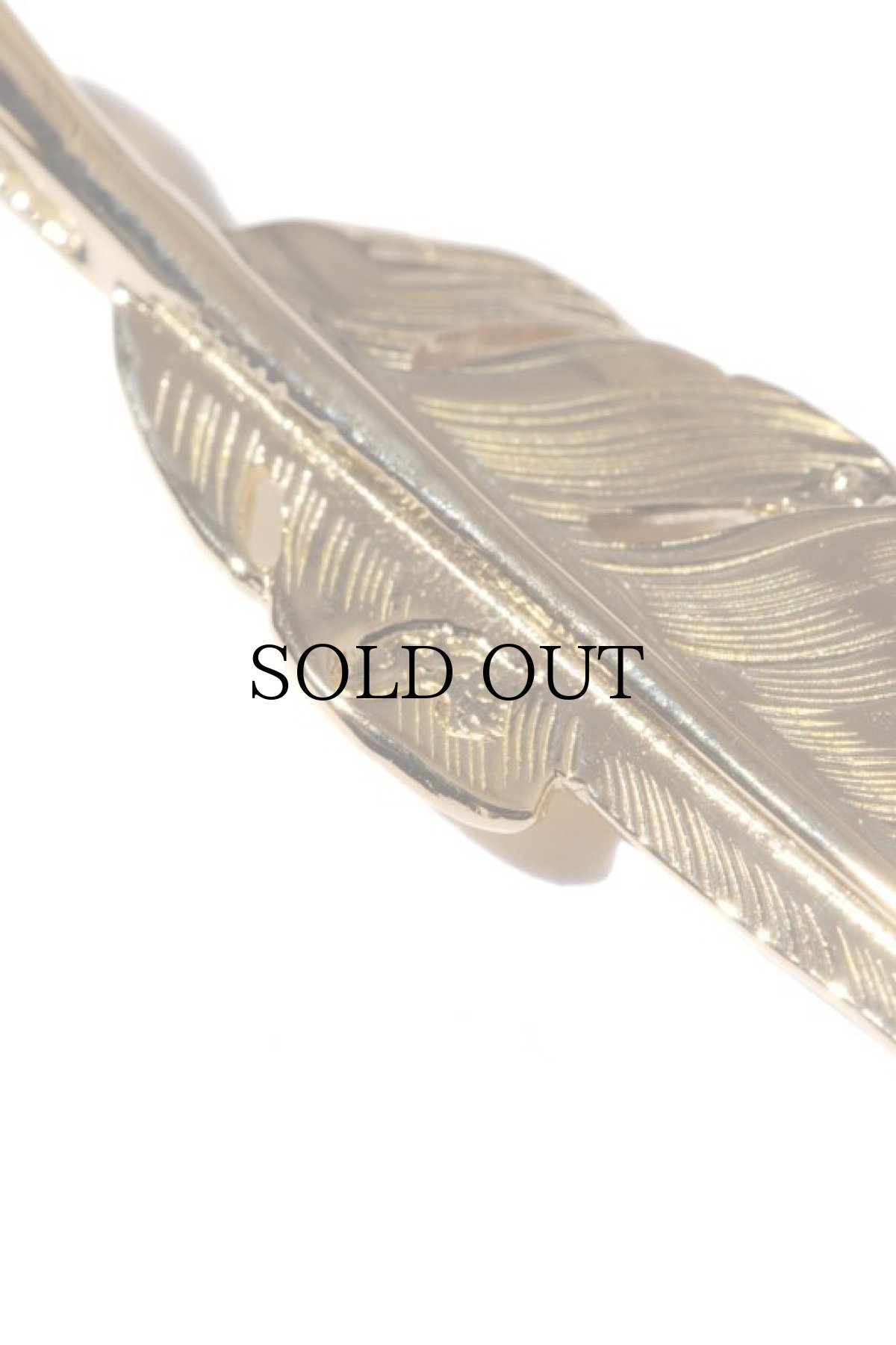 画像6: LARRY SMITH(ラリースミス) / 18K GOLD KAZEKIRI FEATHER PENDANT No. 29 -M- (6)