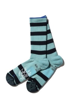 画像15: 【ANDSOX】SUPPORT PILE CREW STRIPE (15)