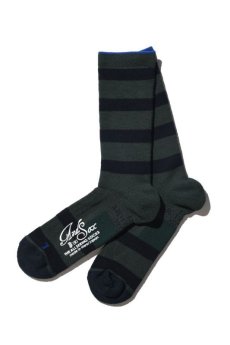 画像10: 【ANDSOX】SUPPORT PILE CREW STRIPE (10)