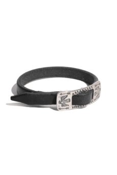 画像1: 【LARRY SMITH】BUCKLE LEATHER BRACELET -THUNDERBIRD- (1)