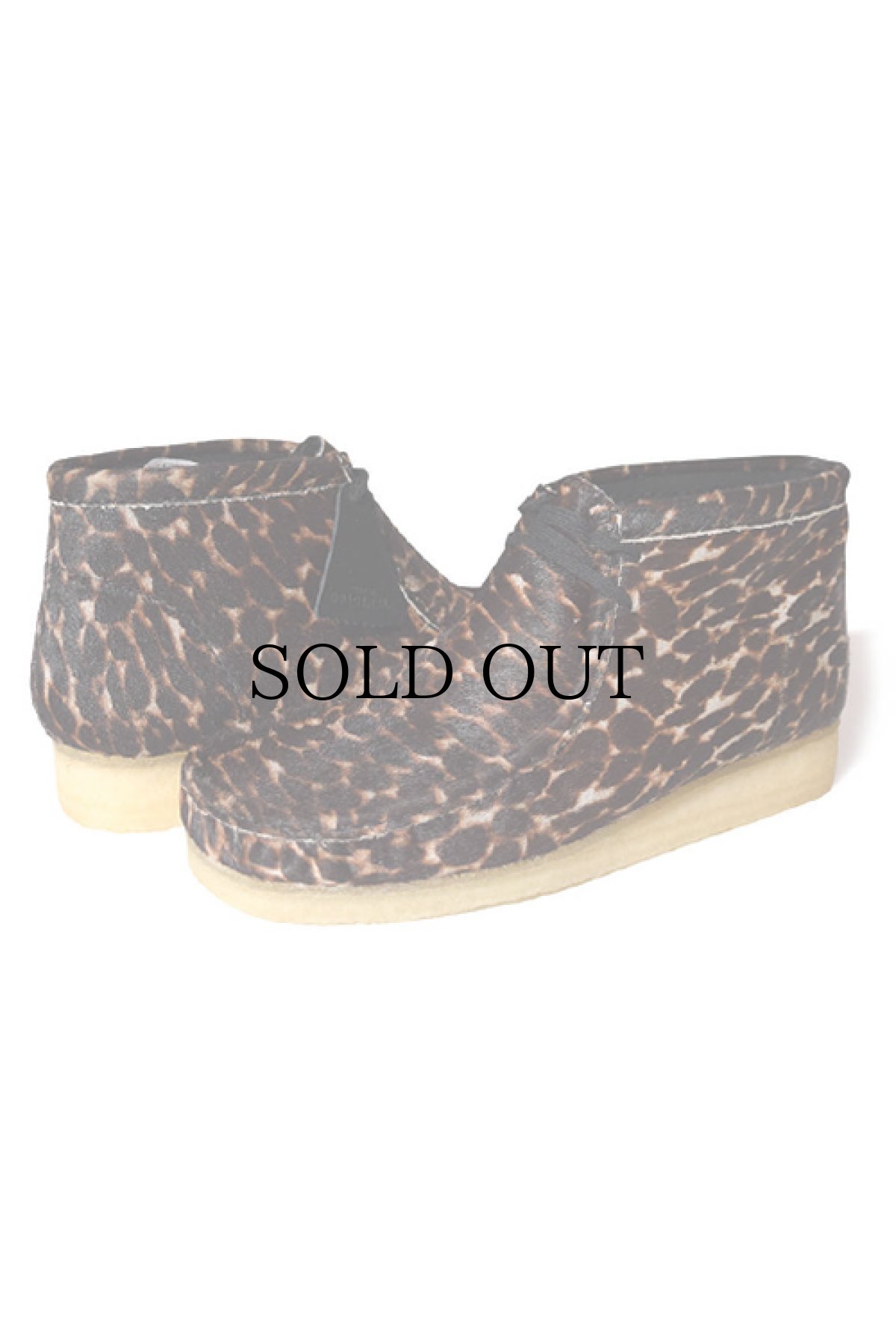 画像1: CLARKS ORIGINALS / WALLABEE BOOT BLACK ANIMAL PRINT (1)