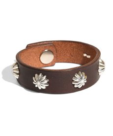 画像1: LARRY SMITH / 5 SHELL CONCHOS LEATHER BRACELET (1)