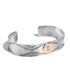 画像1: LARRY SMITH(ラリースミス) / 18K EAGLE FACE STAMP BANGLE (1)