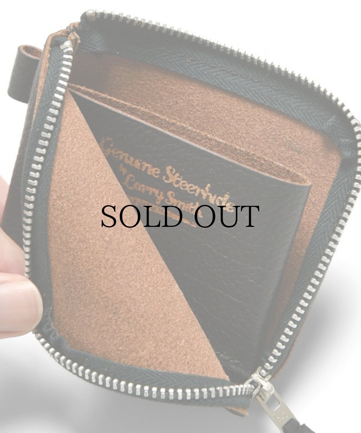 画像7: LARRY SMITH(ラリースミス) / EMBOSSED L ZIPPER SHORT WALLET (7)