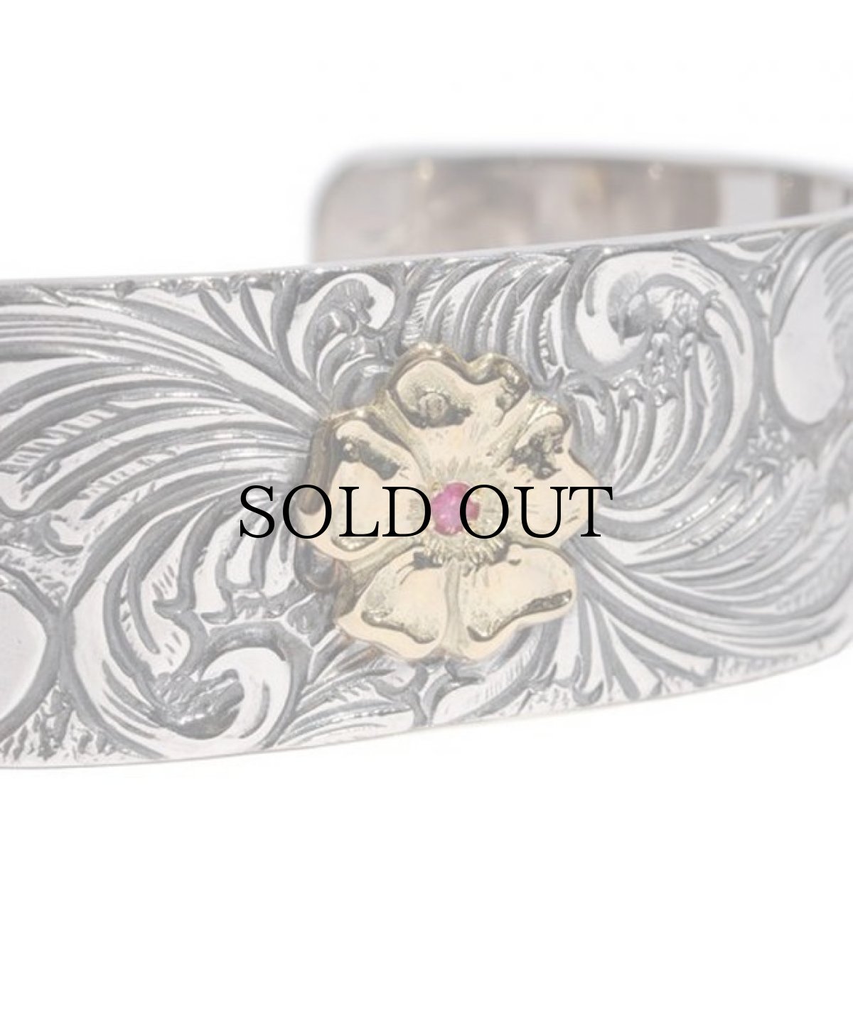 画像4: LARRY SMITH / 18K ROSE KARAKUSA BANGLE with RUBY (4)