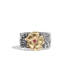 画像2: LARRY SMITH / 18K ROSE KARAKUSA RING 10mm / with RUBY (2)