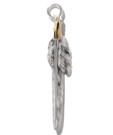 画像3: LARRY SMITH(ラリースミス) / EAGLE HEAD KAZEKIRI FEATHER PENDANT No. 47 -L- (3)