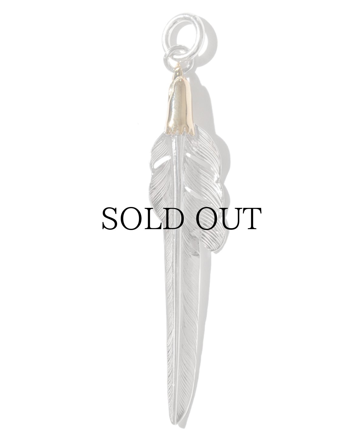 画像2: LARRY SMITH(ラリースミス) / EAGLE HEAD KAZEKIRI FEATHER PENDANT No. 47 -L- (2)