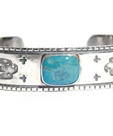 画像2: LARRY SMITH / SQUARE TURQUOISE BRACELET (2)