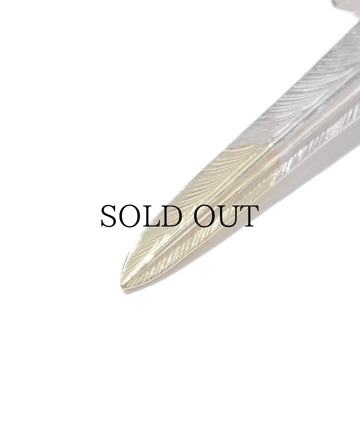 画像4: LARRY SMITH(ラリースミス) / EAGLE HEAD KAZEKIRI FEATHER PENDANT No. 48 (18K GOLD ACCENT) (4)