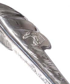 画像5: LARRY SMITH(ラリースミス) / EAGLE HEAD KAZEKIRI FEATHER PENDANT No. 48 (18K GOLD ACCENT) (5)