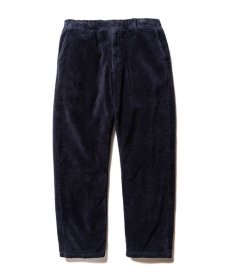 画像1: CALEE / Seal weave cotton fur pants -NAVY- (1)