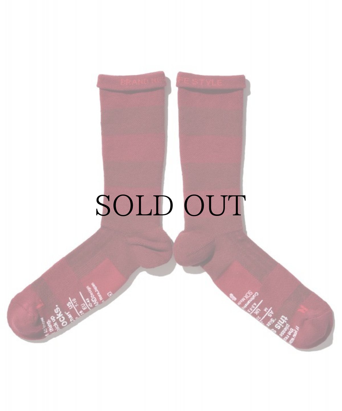 画像7: ANDSOX / SUPPORT PILE CREW STRIPE (7)