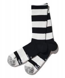 画像5: ANDSOX / SUPPORT PILE CREW STRIPE (5)