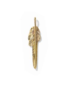 画像4: LARRY SMITH(ラリースミス) / 18K GOLD KAZEKIRI FEATHER PENDANT No. 29 -M- (4)