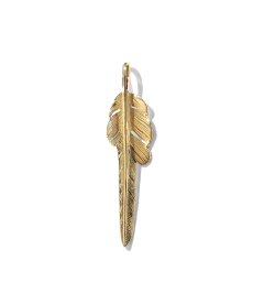 画像2: LARRY SMITH(ラリースミス) / 18K GOLD KAZEKIRI FEATHER PENDANT No. 29 -M- (2)