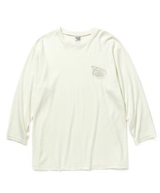 画像1: CALEE / Smooth fabric set in 3/4 sleeve t-shirt -WHITE- (1)