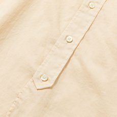 画像5: CALEE / Band collar 3/4 sleeve twill shirt -IVORY- (5)