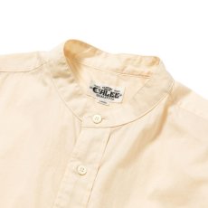 画像3: CALEE / Band collar 3/4 sleeve twill shirt -IVORY- (3)