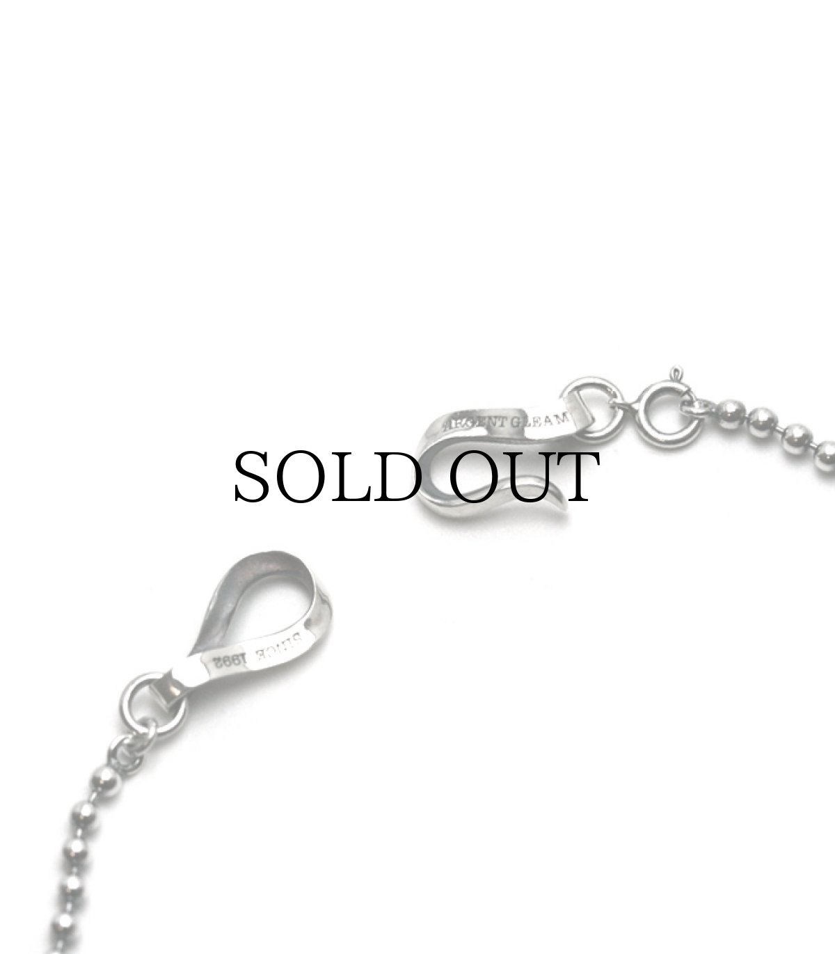 画像2: ArgentGleam / Oxidized Silver Chain(60cm) - Ball- (2)