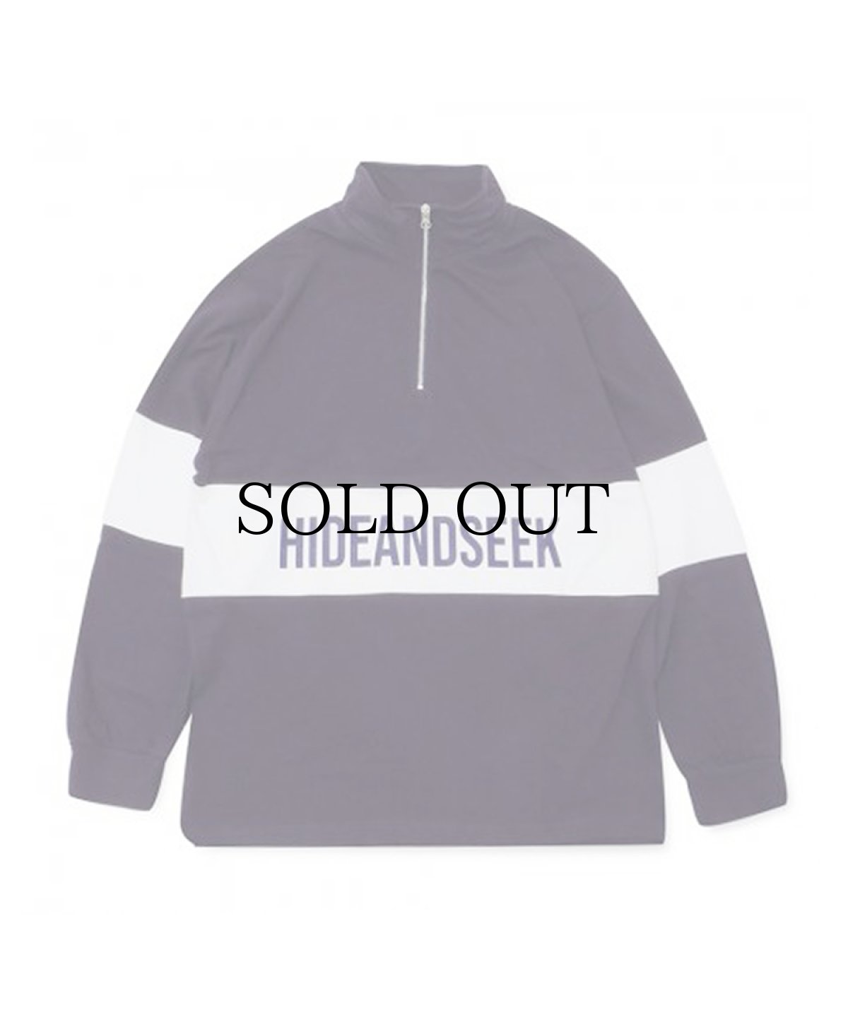 画像2: HIDEANDSEEK / Zip Highneck Sweat Shirt (2)