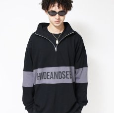 画像4: HIDEANDSEEK / Zip Highneck Sweat Shirt (4)