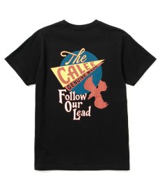 画像1: CALEE / Cotton eagle t-shirt -BLACK- (1)