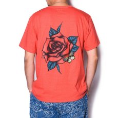 画像3: CALEE / Binder neck rose vintage t-shirt -PINK- (3)