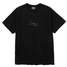 画像2: CALEE / Binder neck rose vintage t-shirt -BLACK- (2)