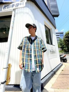 画像19: APPLEBUM / 90's Linen Check S/S Oversize Shirt (19)