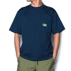 画像2: CALEE / Drop shoulder pocket S/S t-shirt -NAVY- (2)