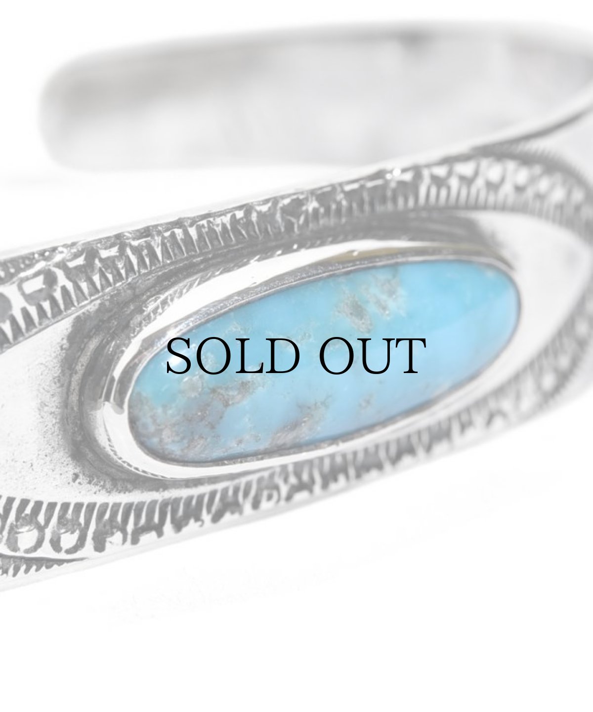 画像4: LARRY SMITH / OVAL TURQUOISE BRACELET (SHELL) (4)