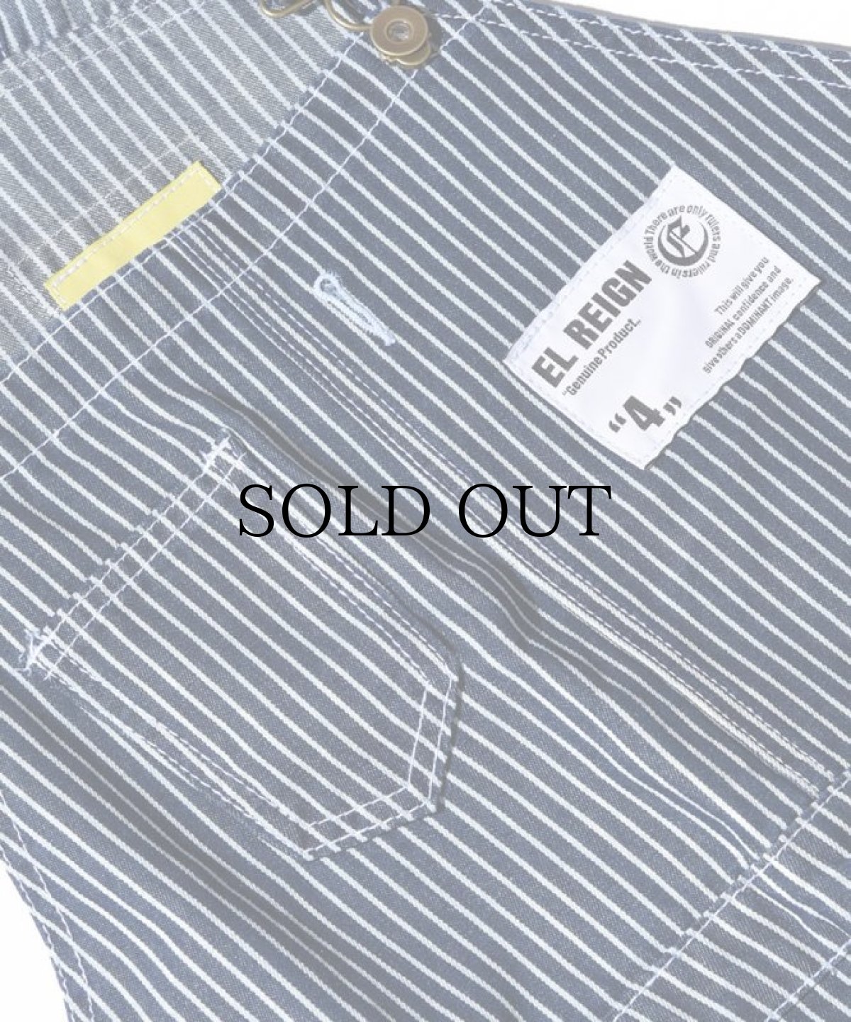 画像3: EL REIGN / EL REIGN "HAZARD" DENIM OVER ALL -GREEN- (3)