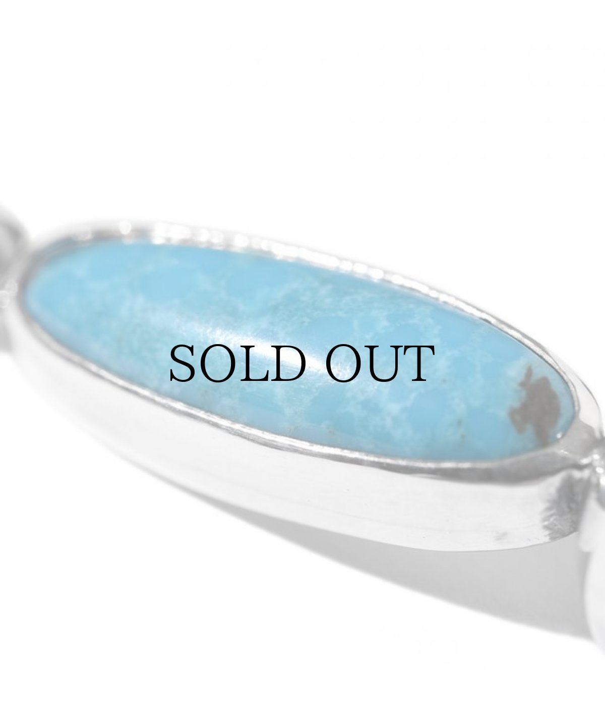 画像2: LARRY SMITH / SQUASH BLOSSOM TURQUOISE PENDANT S (2)