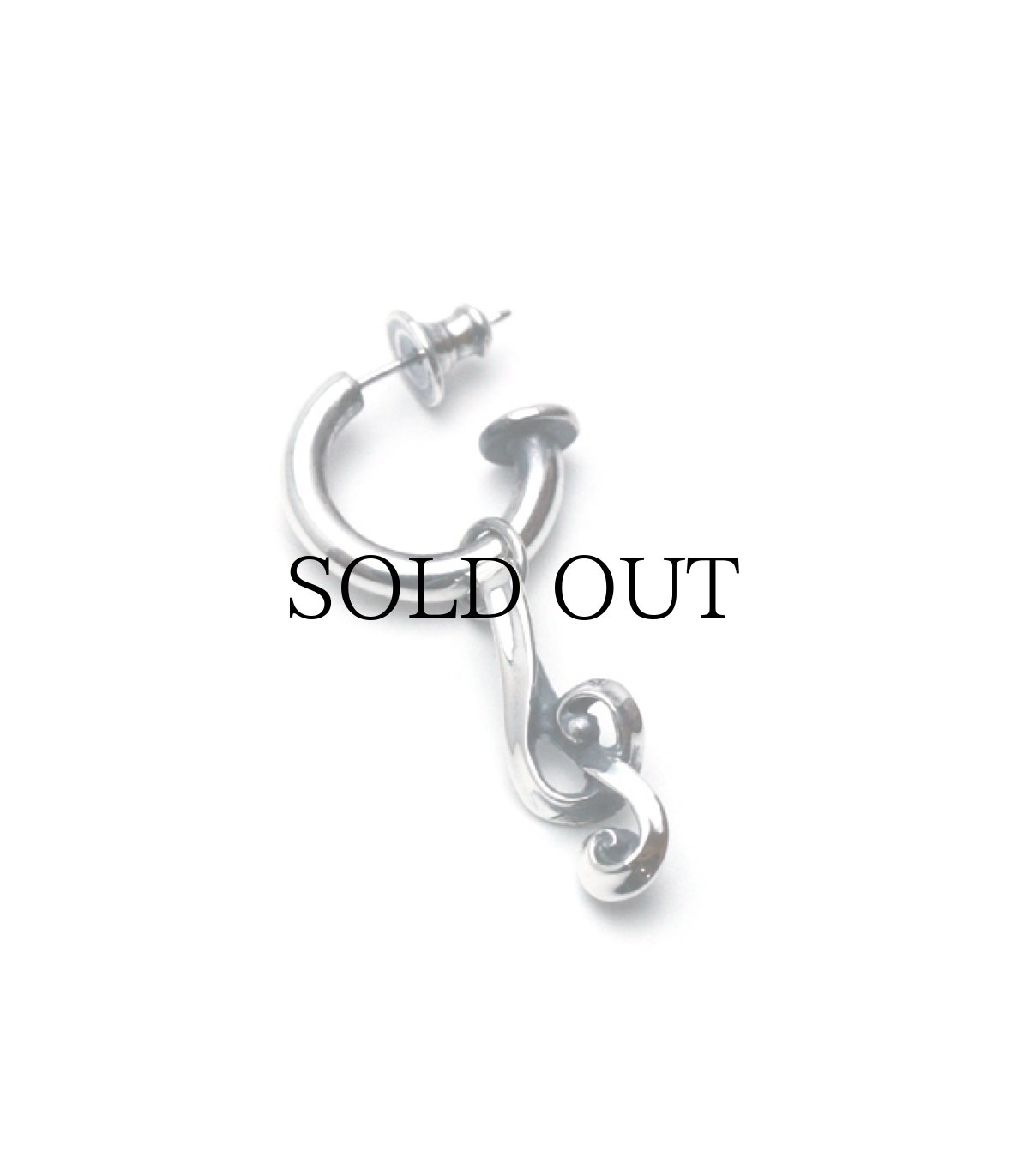 画像2: ArgentGleam / G Clef Hoop Pierce (2)