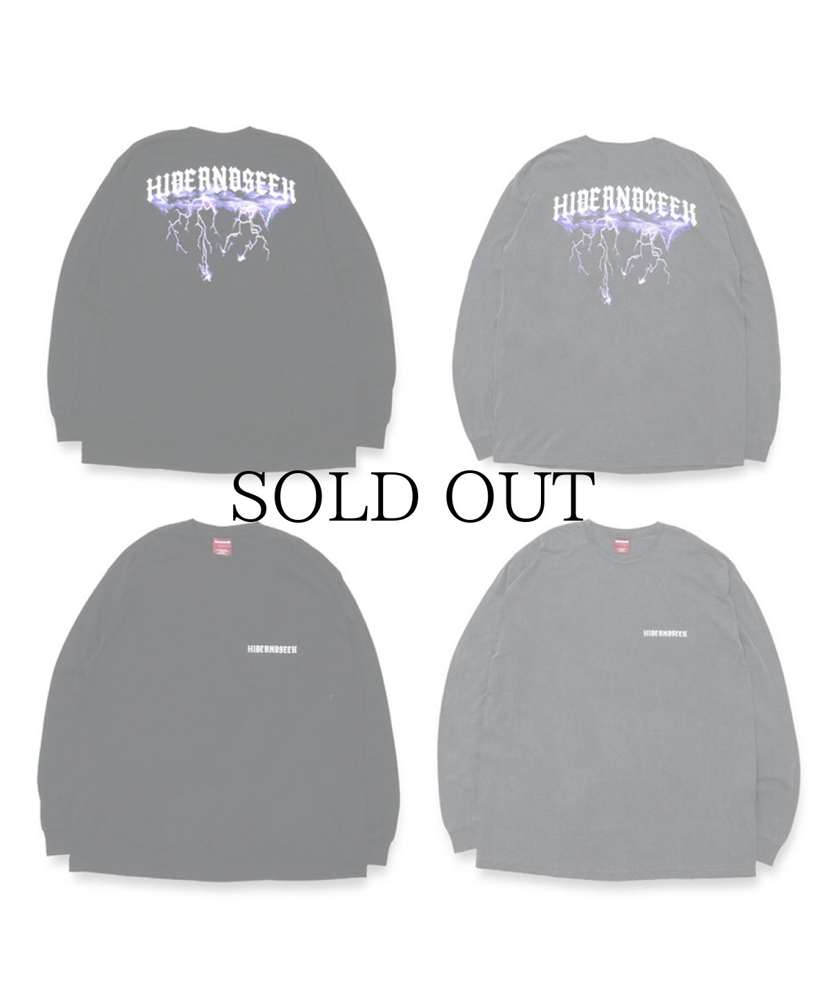 画像2: HIDEANDSEEK / Lightning Logo L/S Tee (2)