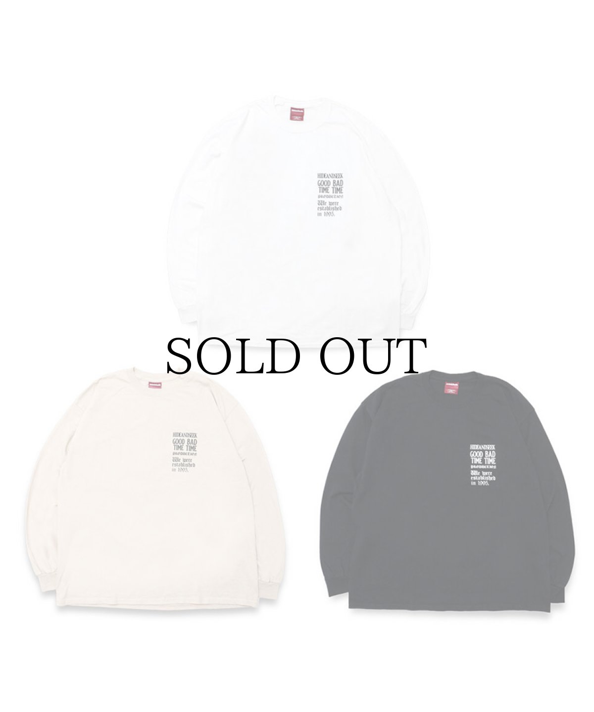 画像2: HIDEANDSEEK / Twoface L/S Tee (2)