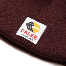 画像3: CALEE / Cotton knit cap -BURGUNDY- (3)
