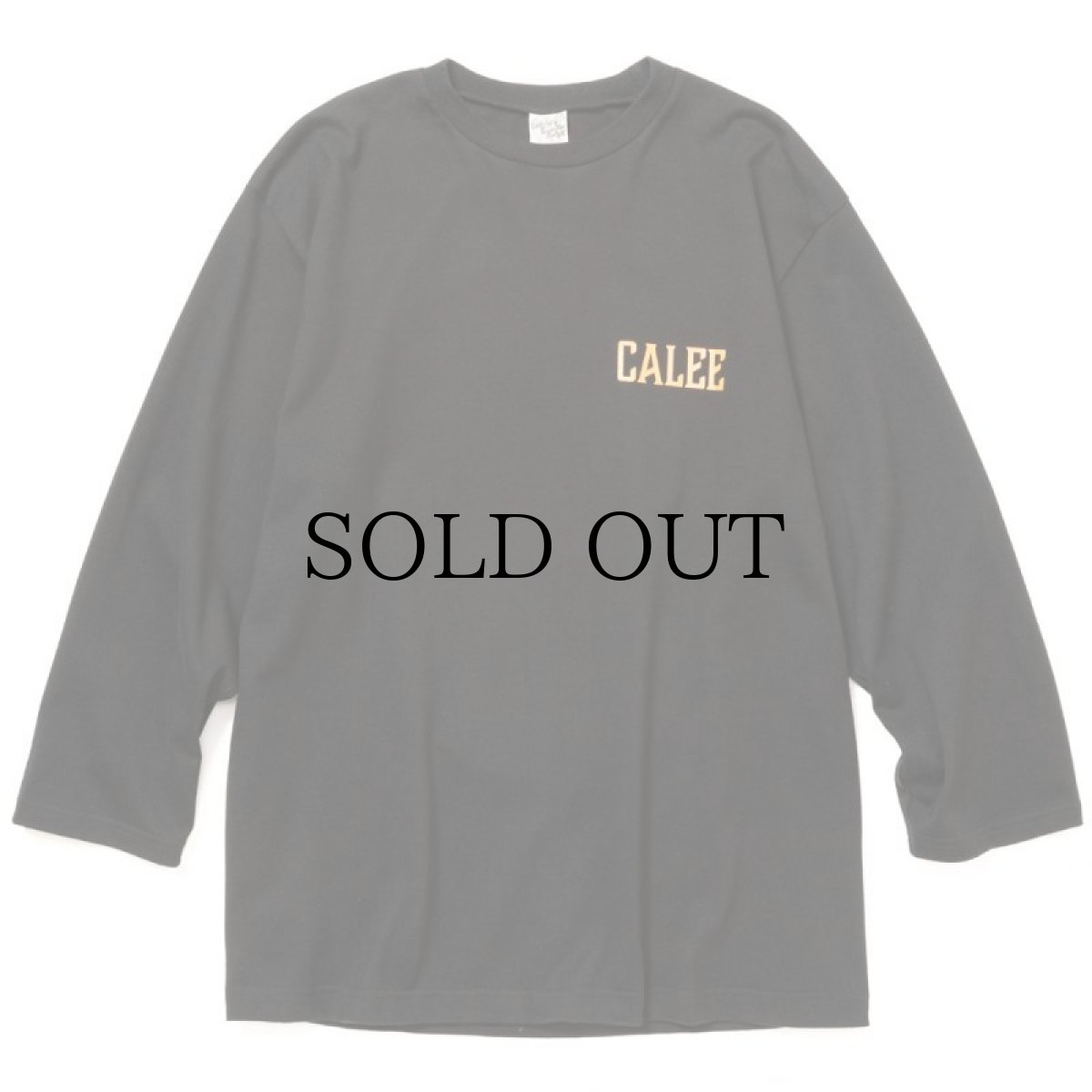 画像2: CALEE / 8 Length sleeve thunderbolt set in t-shirt -BLACK- (2)