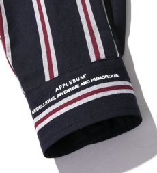 画像6: APPLEBUM / Navy Stripe Oversize L/S Shirt (6)