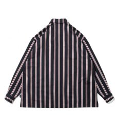 画像2: APPLEBUM / Navy Stripe Oversize L/S Shirt (2)